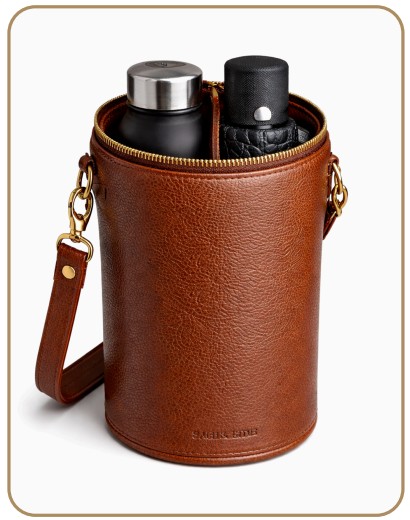Leather Bottle & Utility Carry Case – Durable Leather Bottle & Utility Carry Case